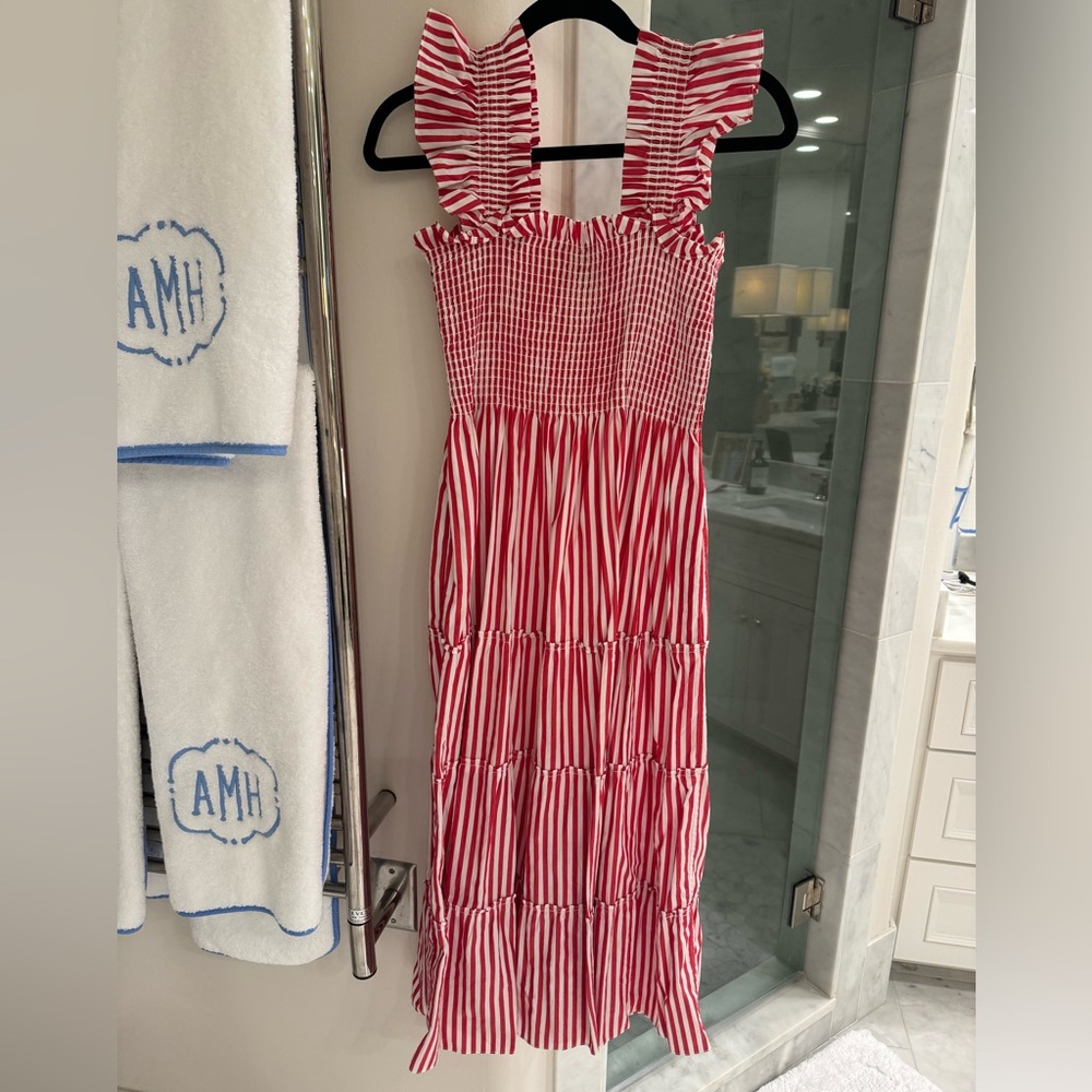 Hill House Red and White Nap Dress